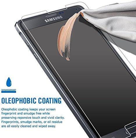 Boxlegend® Samsung Galaxy Note 4 Screen Protector Anti-explosion Bubble Free Ultra Clear for Note 4 Glass Screen Film