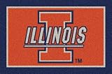 Illinois Fighting Illini 5' 4x 7' 8 Team Spirit Area Rug