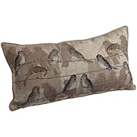 Brentwood 13-Inch-by-24-Inch Bird Tapestry Pillow, Bird on a Wire