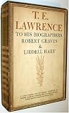 Review Doubleday, Doran & Company Inc. New York  / T.E. LAWRENCE TO HIS BIOGRAPHERS ROBERT GRAVES & LIDDELL HART (Two Volumes)