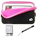 Premium Grade Barnes & Noble Nook Glove Sleeve Cover Case with extra pocket + 4-inch eBigvalue(TM) Determination Hand Strap + Full set of Screen Guard Protector for your Nook