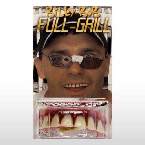 Full Grill Billy Bob Teeth grills on teeth. Full Grill Billy Bob Teeth