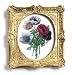 Anemone Simplex - Gold Frame Magnet with pop-out easel (2-3/4 x 2-1/2)