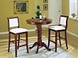 Two 30"H Louis Phillipe Cherry Bar Chairs By Acme Furniture