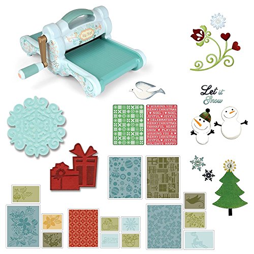 A Sizzix-inspired Joyful Snowman Card Project, includes Sizzix Big Shot Machine (Powder Blue & Teal)