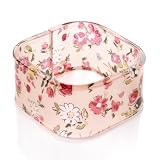 Floral Print Acrylic Square Fashion Bangle Pink