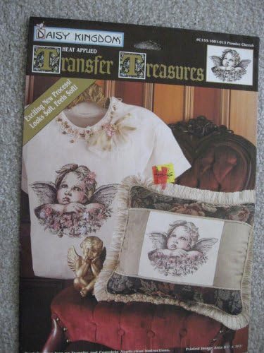 Daisy Kingdom Transfer Treasures - No-Sew Fabric Applique - Iron-on-Transfer - Pensive Cherub