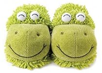 Fuzzy Slipper Gift Shop - Aromahome Fuzzy Feet Slippers Frog :  aromahome frog gift shop