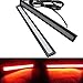 LEMONBEST® 2 x New 17cm General 6W Super Bright COB Bulb Car LED RED Daytime Running Light DRL Driving Lamp Black housing