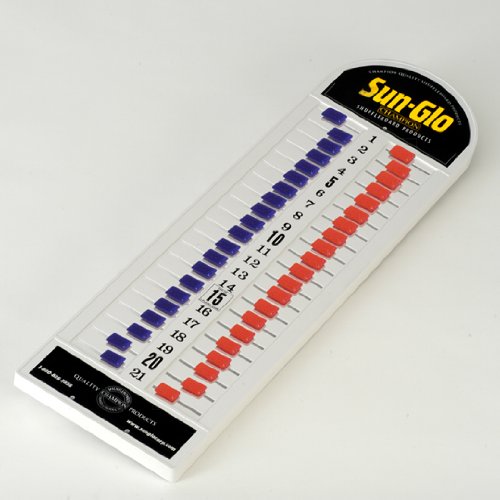 Sun-Glo Shuffleboard All Plastic Scoreboard Red/Blue