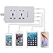 JideTech D500-4U USB Smart Charger With Mini 2-Outlet Power Strips, 4 USB Port, 1.8M for All SmartPhone