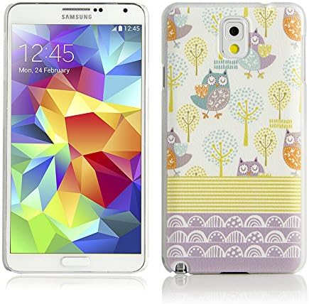 Aeonn Samsung Galaxy Note 3 Case Clear Lichee Pattern Embossed Matt Surface Case [Factory Retail Packaging] [Anti-Slip Feature] [Perfect Slim Fit] Plastic Case for Galaxy Note 3 (Owl)
