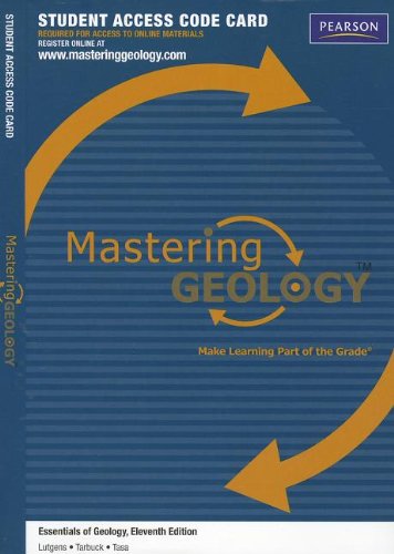 MasteringGeology -- Standalone Access Card -- for Essentials of Geology (Mastering Geology (Access Codes))