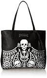 UPC 671803150959 product image for Loungefly Embossed Bandana Tote Tassels Shoulder Bag,Black,One Size | upcitemdb.com