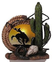 Cactus and Skull Votive Holder