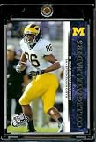 2008 Press Pass NFL Card # 75 Mario Manningham WR Michigan - Collegiate Leaders - Rookie Insert Football Card in Protective Screw Down Display Case