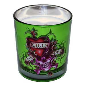 Ed Hardy Candle 8-Ounce Metallic Jar Love Kills Slowly