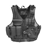 Tactical Airsoft Vest w/ Pistol Holster