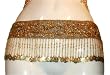 Gold Beaded Belt with Coins