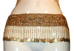 Gold Beaded Belt with Coins