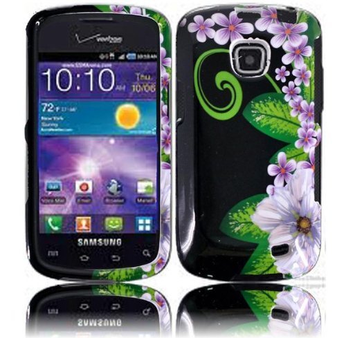 Samsung illusion I110 Samsung Galaxy Proclaim S720C Design Cover - Green Flower