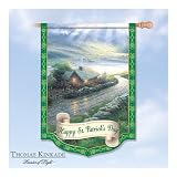 Thomas Kinkade Happy St Patricks Day Flag Banner