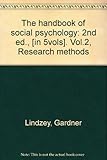 The handbook of social psychology