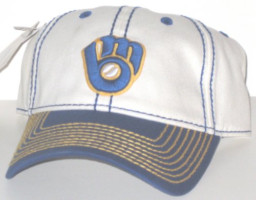 Milwaukee Brewers MLB American Needle Cooperstown Collection Stitches Adjustable Baseball Hat