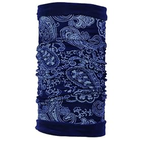 BUFF r�versible - Tout l'int�rieur en laine polaire - AFGAN BLUE / EVENING SKY