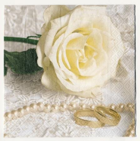 Servietten Hochzeitsringe
