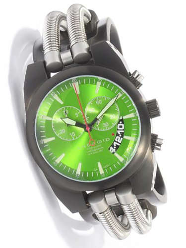 Android Men's AD430BKGR Hydraumatic Chrono Green Dial Watch