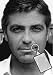 GEORGE CLOONEY - Original Art Keyring #js001