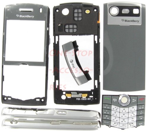 Buy -Gray AT&T RIM Blackberry Pearl 8110 8120 OEM Original Full Housing with Lens Trackball Keypay Plus T6 Screw Driver and Opener Tool Kit