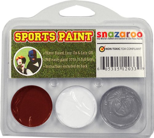 Sports Makeup Kit White, Dark Grey, Burgundy