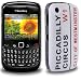 CNL WHITE PICCADILLY CIRCUS HARD BACK COVER CASE SKIN FOR BLACKBERRY CURVE 8520 / 9300 3G MOBILE PHONE