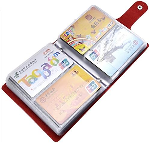 Genuine leather card holder for men and women that holds up to 40 cards (1 Pack, Coffee)