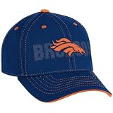 NFL Boy's End Zone Youth Structured Adjustable Hat - NE08B (Denver Broncos, Youth 4-7)