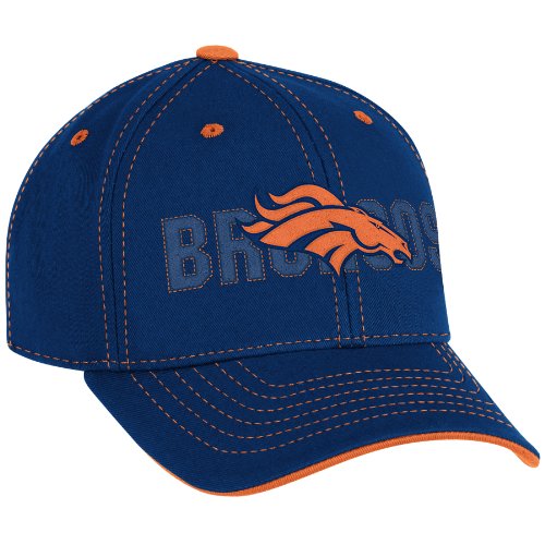 NFL Boy's End Zone Youth Structured Adjustable Hat - NE08B (Denver Broncos, Youth 4-7)