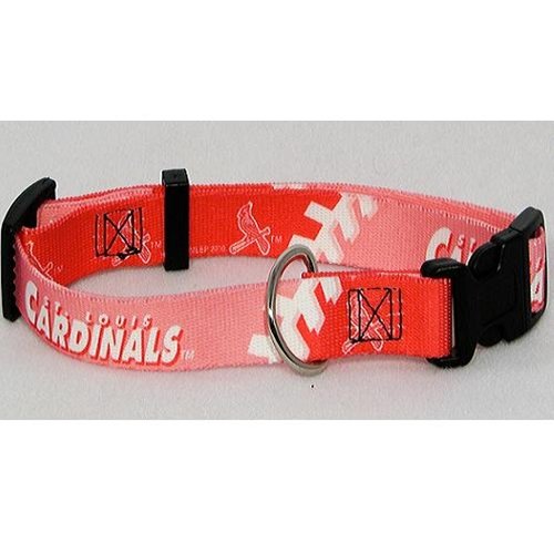 St. Louis Cardinals Pink Adjustable Dog Collar Size Large 18