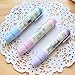 BuW Extension Type Cute Design Plastic Eraser (Random Color x1pcs) , cute creative Stationery and office supplies by BuW