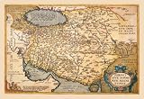 Map of The Middle East 28x42 Giclee on Canvas