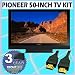Pioneer KURO PDP-5010FD 50 Inch 1080p Plasma HDTV + Accessory Kit w/ 3 Year TV In-Home Extended Warranty