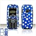 PCMICROSTORE Brand LG Rumor Scoop Blue Stars Design Snap-On Case Cover with Removable Swivel Belt Clip