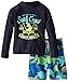 Osh Kosh Little Boys' Surf Crew Rashguard and Short Two-Piece Swim Set