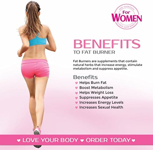 Epic Nutrition Fat Burner Weight Loss Supplement For WOMEN, With Raspberry Ketones Helps Lose Belly Fat, USA Made, 90 Capsules