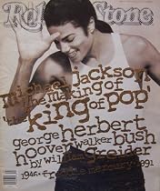 Michael Jackson: the making of 'the King of Pop' [ Rolling Stone, Issue 621, January 9th, 1992 ] (cover featuring photograph of Michael Jackson by Herb Ritts, Los Angeles, 1991, plus articles on Freddie Mercury 1946-1991, George Herbert Hoover Walker Bush)