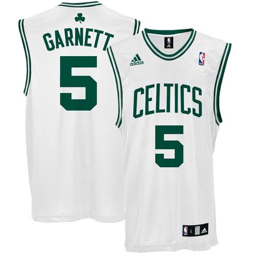 Kevin Garnett Boston Celtics White Replica Adidas NBA Jersey