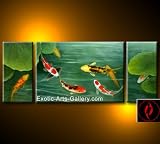 Chinese Feng Shui Painting Abstract Art Koi Painting Chinese Painting 137
