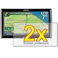 2x Magellan RoadMate 1700 1700-MU 9055 9020 7 7.0 GPS Premium Clear LCD Screen Protector, no cutting is required, Exact fit and satisfaction guaranteed