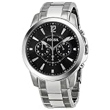 Fossil Men's FS4532 Stainless Steel Bracelet Black Analog Dial Chronograph Watch